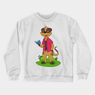 Meerkat Read Book Crewneck Sweatshirt